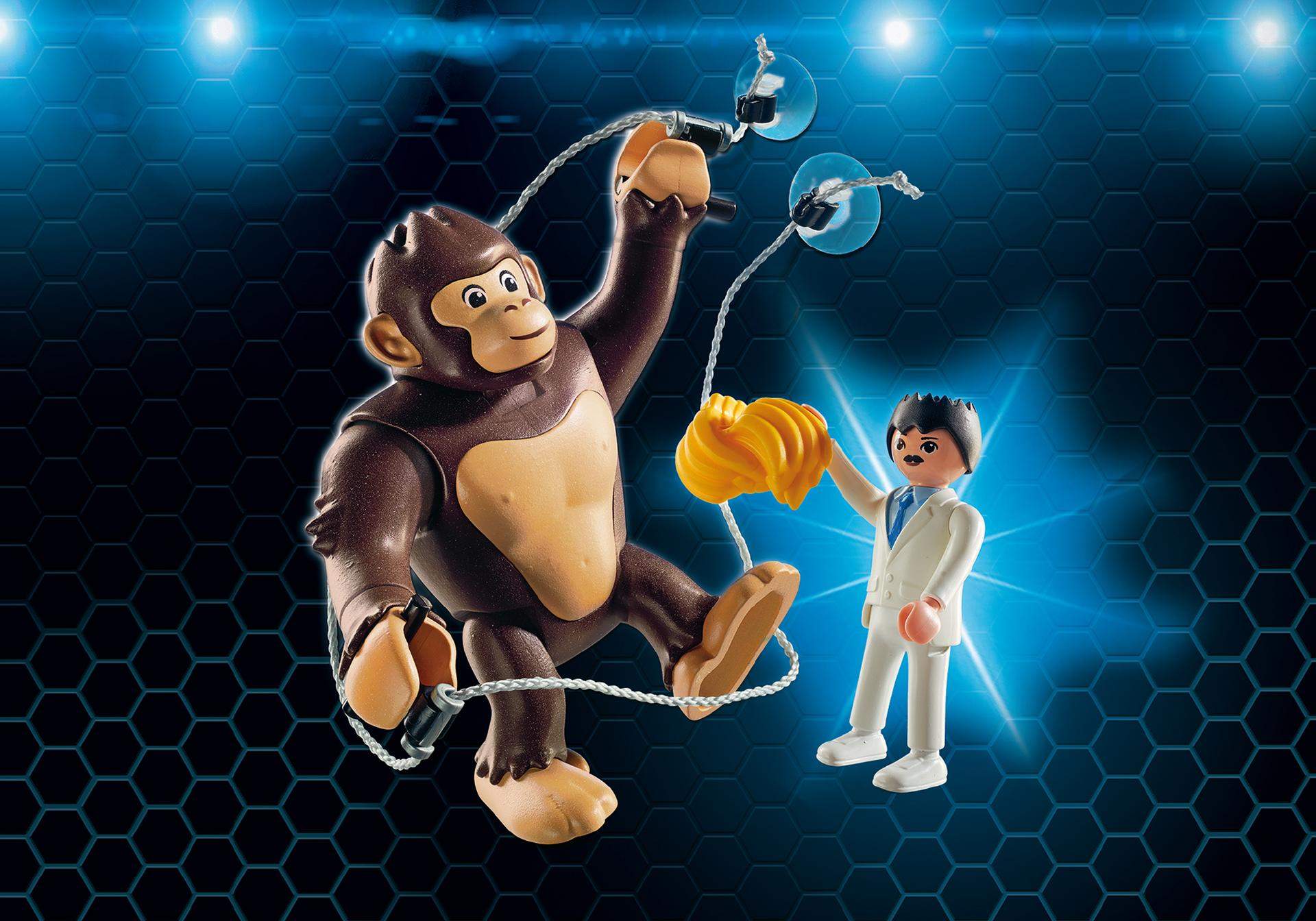 PLAYMOBIL 9004 Skyjet z Dr. X i robotem