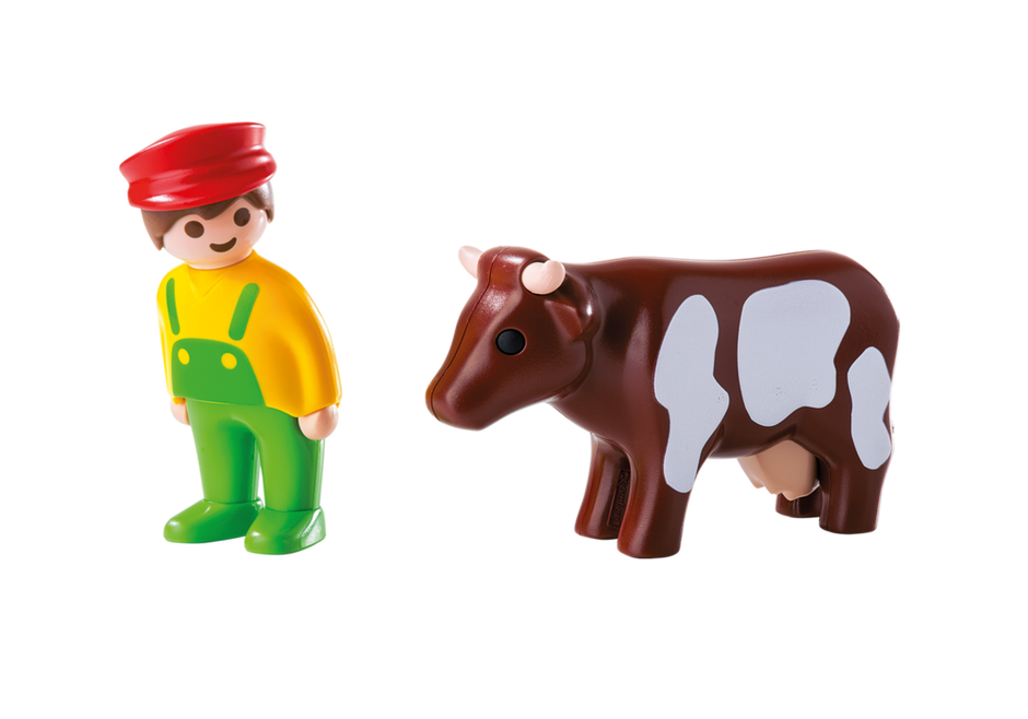 PLAYMOBIL 6972 Rolnik z krową