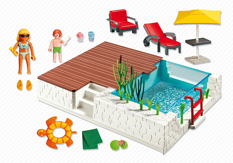 PLAYMOBIL 5575 Taras z basenem