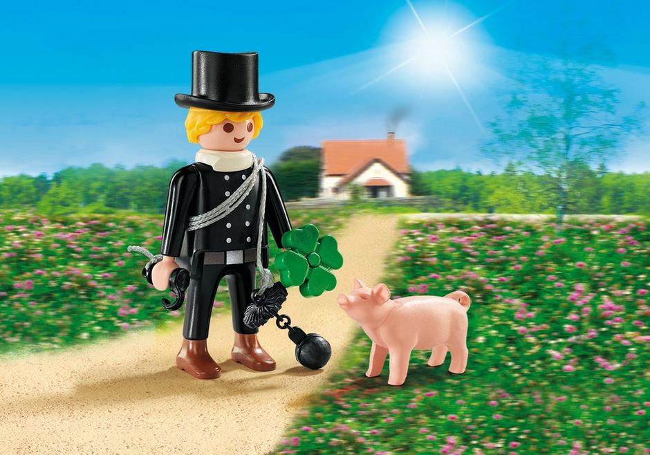PLAYMOBIL 9296 Kominiarz z koniczynką i świnką