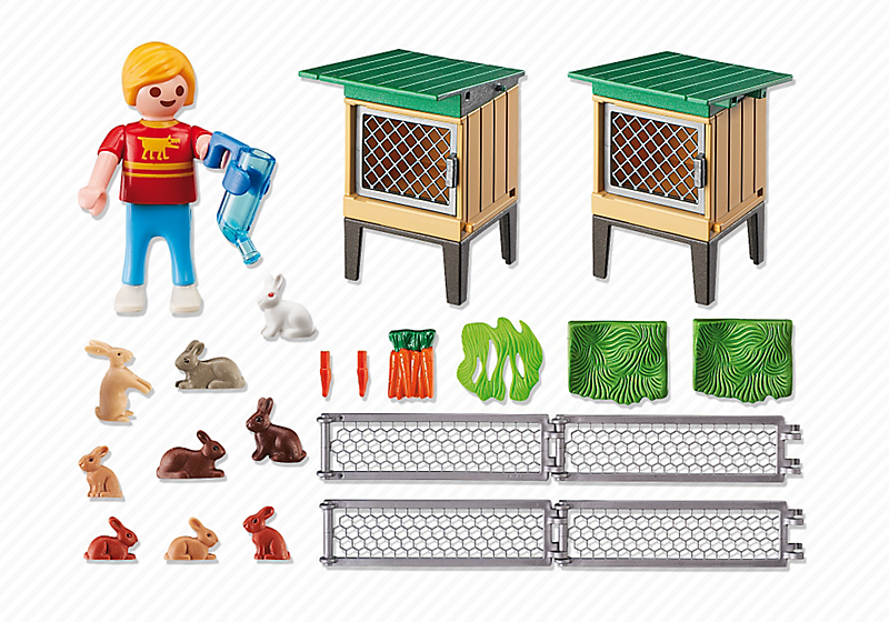  PLAYMOBIL 6140 Stajnia dla królików z wolnym wybiegiem
