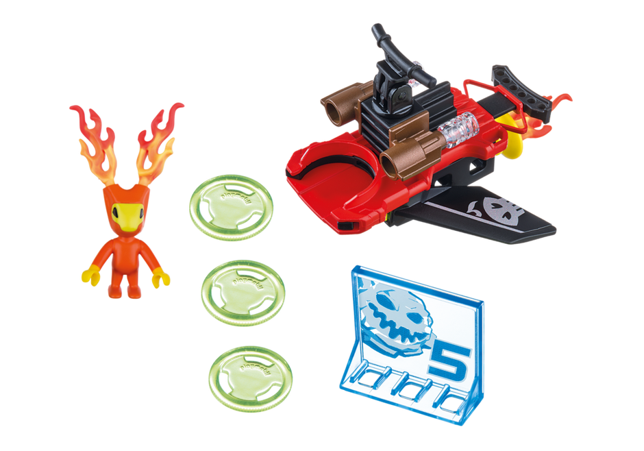 PLAYMOBIL 6834 SPARKY Z WYRZUTNIĄ DYSKÓW