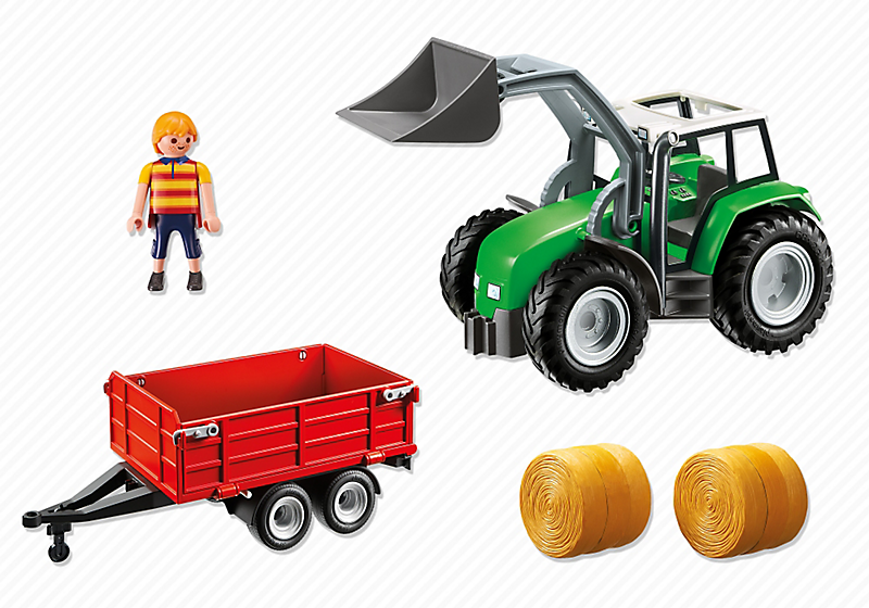  PLAYMOBIL 6130 Duży traktor z przyczepą