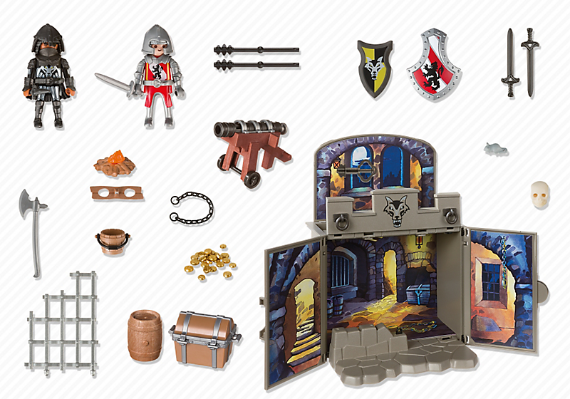 PLAYMOBIL 6156 Game Box Rycerska komora ze skarbem