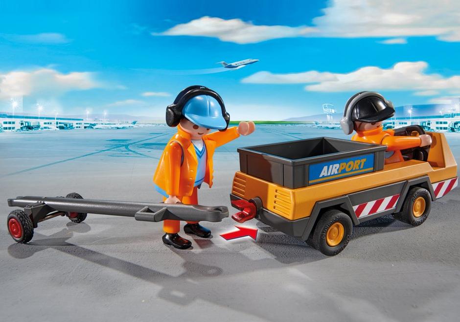 PLAYMOBIL 5396 Holownik samolotu z kontrolerem ruchu lotniczego
