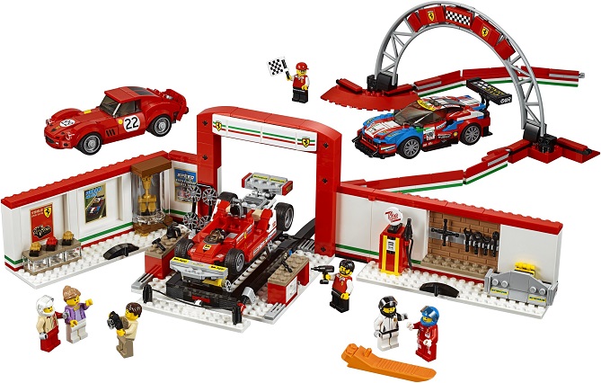 LEGO ® 75889 Speed Champions Rewelacyjny warsztat Ferrari