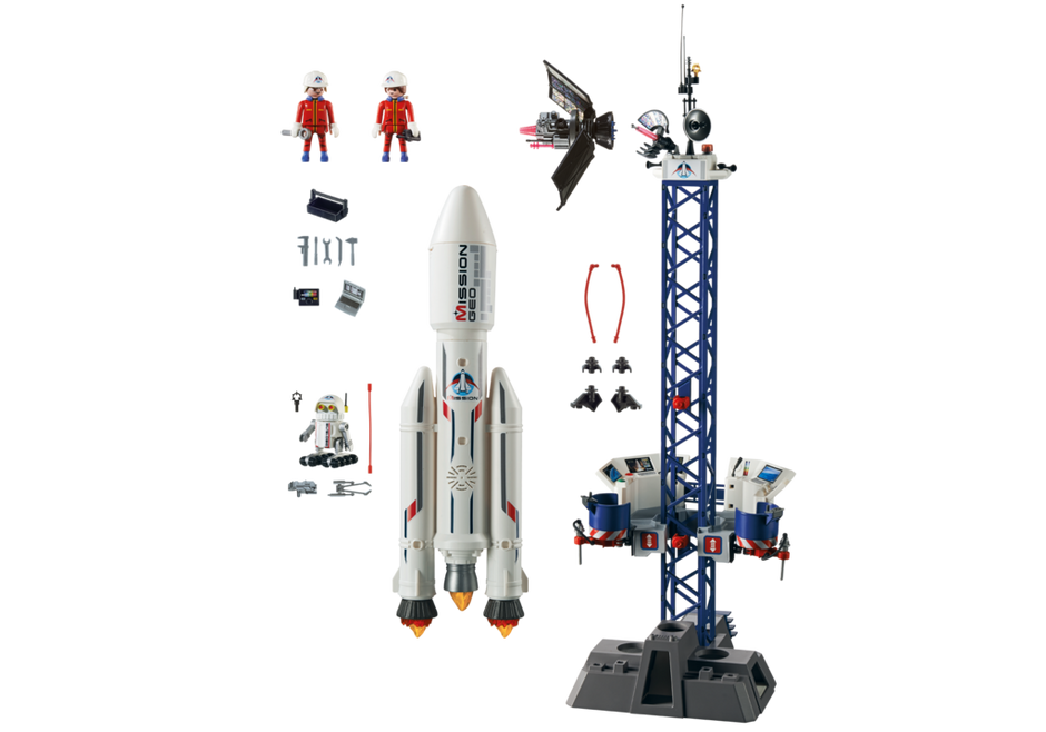 PLAYMOBIL 6195 RAKIETA KOSMICZNA ZE STACJĄ BAZOWĄ