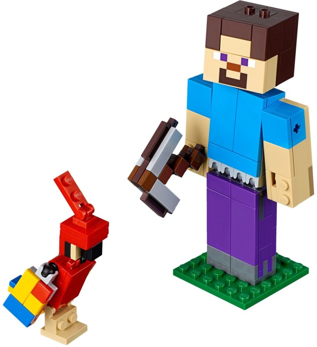 LEGO ® Minecraft 21148 BigFig - Steve z papugą