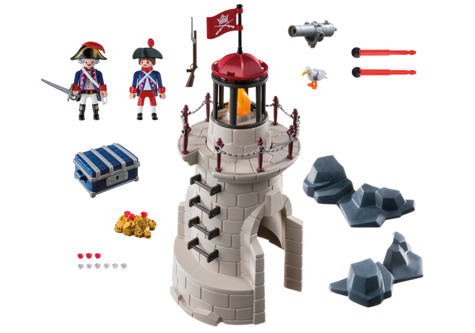 PLAYMOBIL 6680 WIEŻA WOJSKOWA Z OŚWIETLENIEM