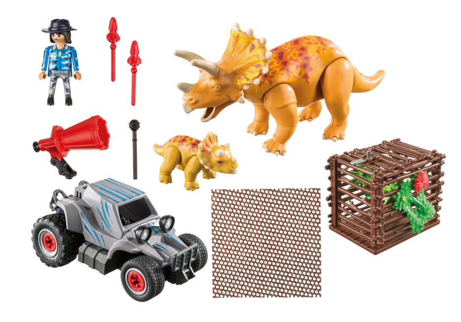 PLAYMOBIL 9434 Samochód terenowy z działającą wyrzutnią sieci