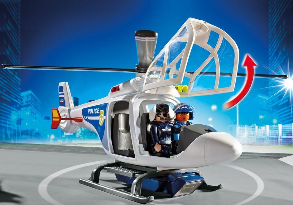 PLAYMOBIL 6921 Helikopter policyjny z reflektorem LED