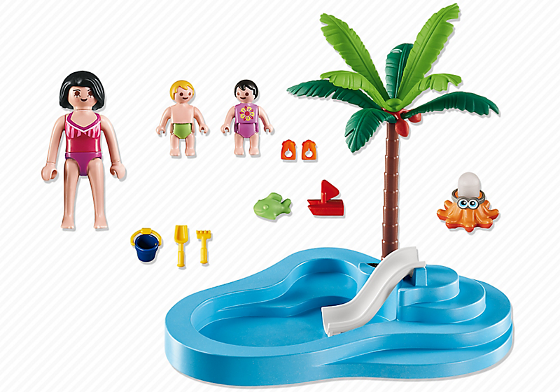 PLAYMOBIL 6673 Dzieciecy basenik ze zjeżdzalnią