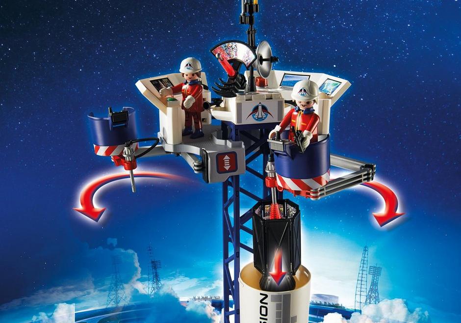 PLAYMOBIL 6195 RAKIETA KOSMICZNA ZE STACJĄ BAZOWĄ