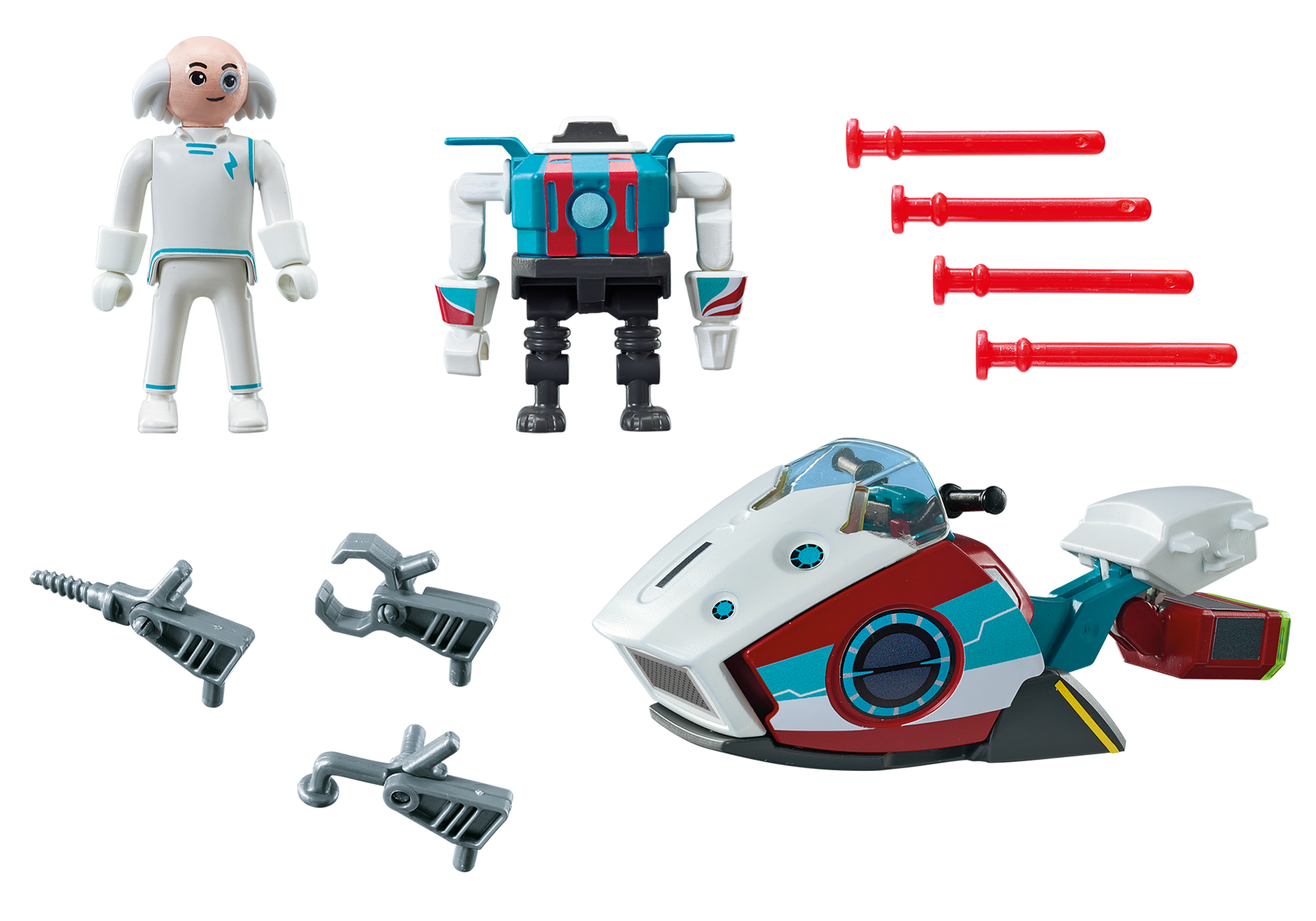 PLAYMOBIL 9003 Skyjet z Dr. X i robotem