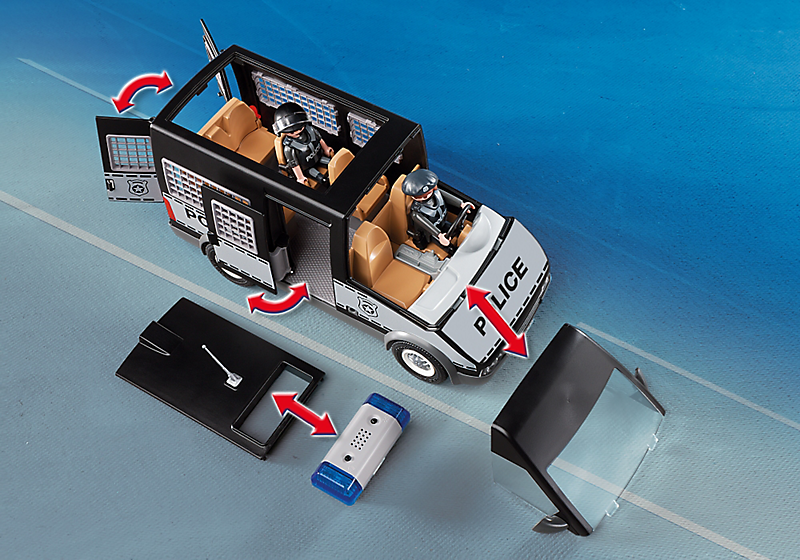 PLAYMOBIL 6043 SAMOCHÓD BRYGADY POLICYJNEJ ZE ŚWIATŁEM I DŹWIĘKIEM