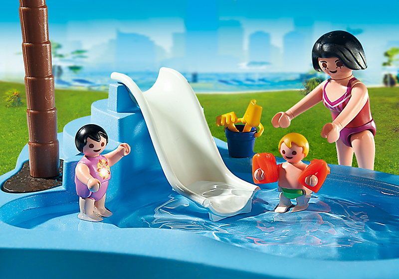 PLAYMOBIL 6673 Dzieciecy basenik ze zjeżdzalnią