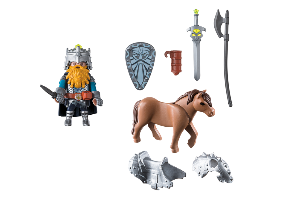 PLAYMOBIL 9345 Krasnolud z wojowniczym kucykiem